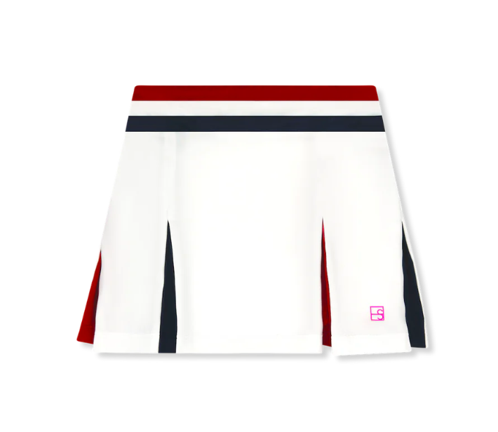 Candy Apple Red & Navy Skort Set from Anderson Parker