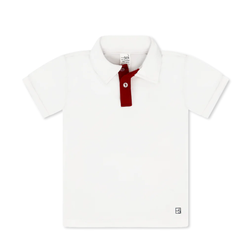 Candy Apple Red Polo & Short Set from Anderson Parker