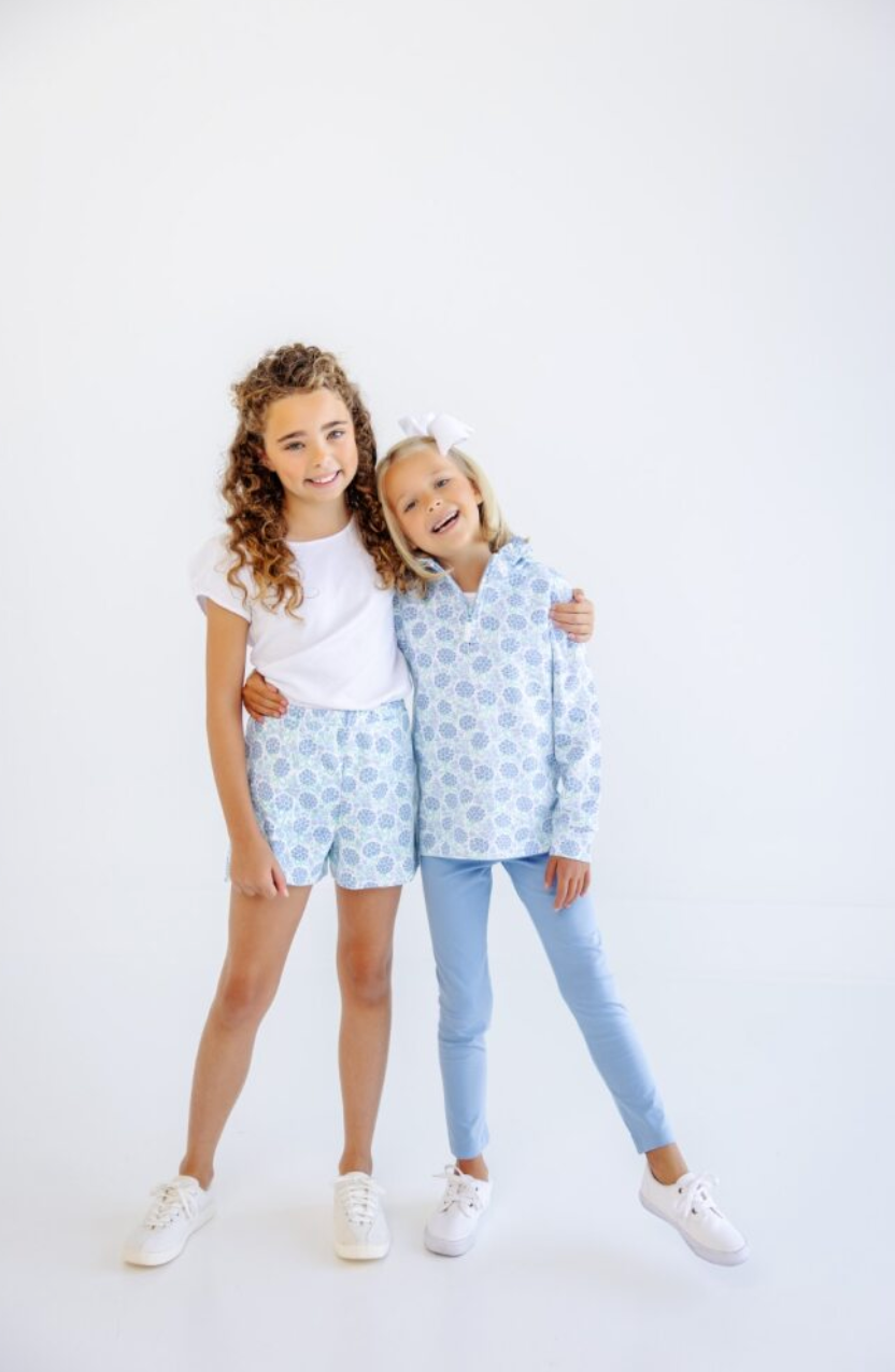 Canter Collar Half-Zip - Handful of Hydrangeas/Beale Street Blue from Anderson Parker