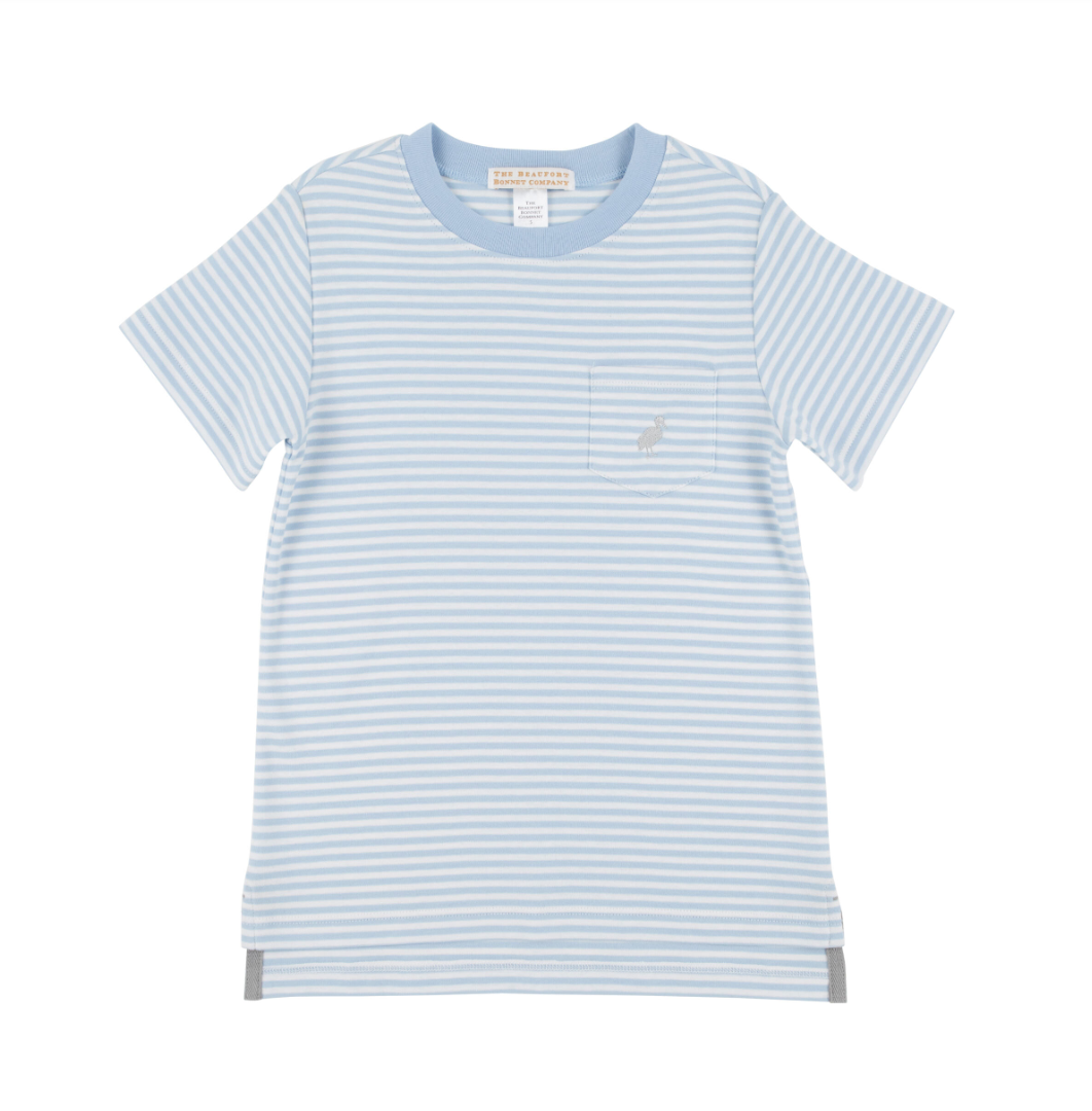 Carter Crewneck - Beale Street Blue Stripe/Beale Street Blue/Grantley Gray from Anderson Parker