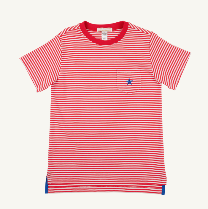 Carter Crewneck - Richmond Red Stripe/Richmond Red/Rockefeller Royal Star from Anderson Parker