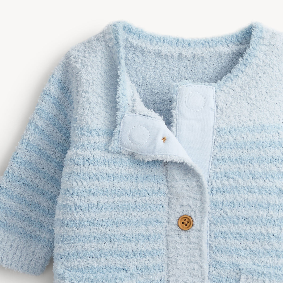 Chenille Blue Sweater Romper from Anderson Parker