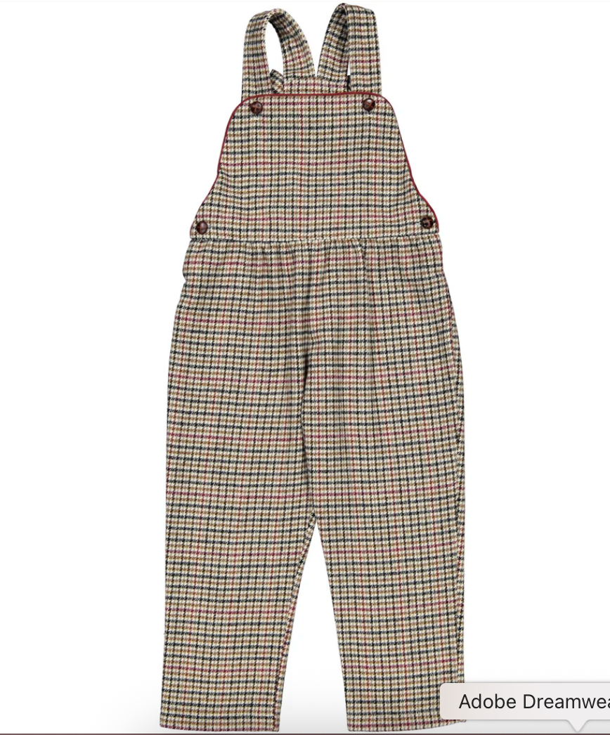 Chestnut Overalls & Girl Polo Set from Anderson Parker