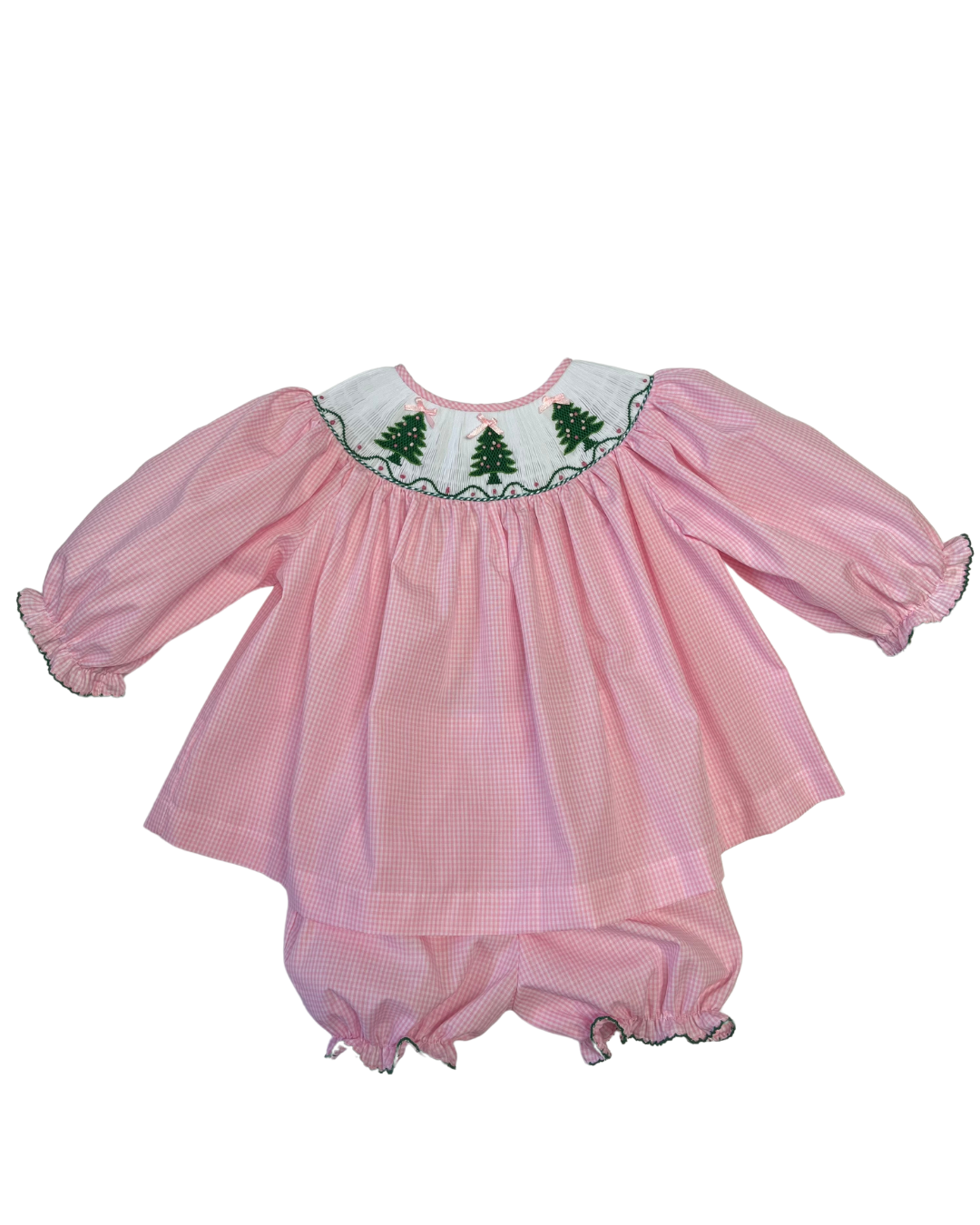Christmas Tree Long Sleeve Bloomer Set from Anderson Parker