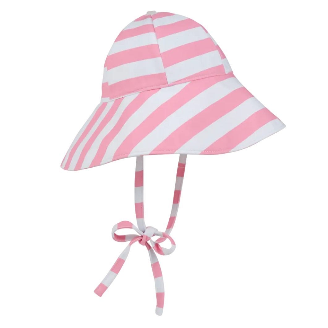 Cissy Sunhat - Swim - Caicos Cabana Stripe (Hamptons Hot Pink) from Anderson Parker
