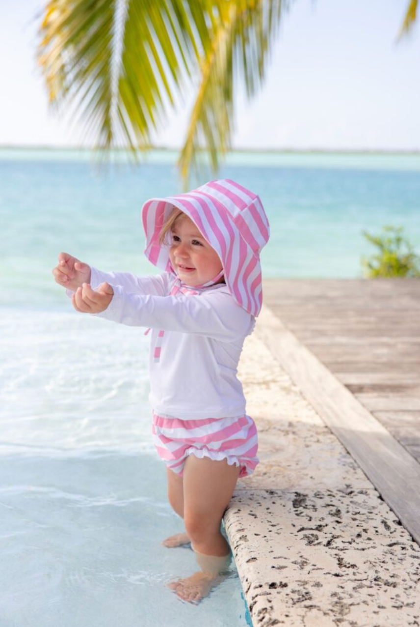Cissy Sunhat - Swim - Caicos Cabana Stripe (Hamptons Hot Pink) from Anderson Parker