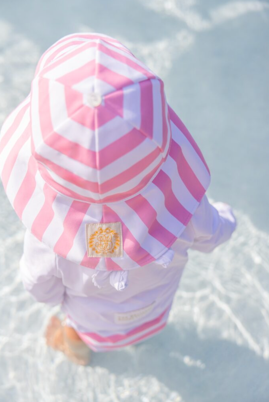 Cissy Sunhat - Swim - Caicos Cabana Stripe (Hamptons Hot Pink) from Anderson Parker