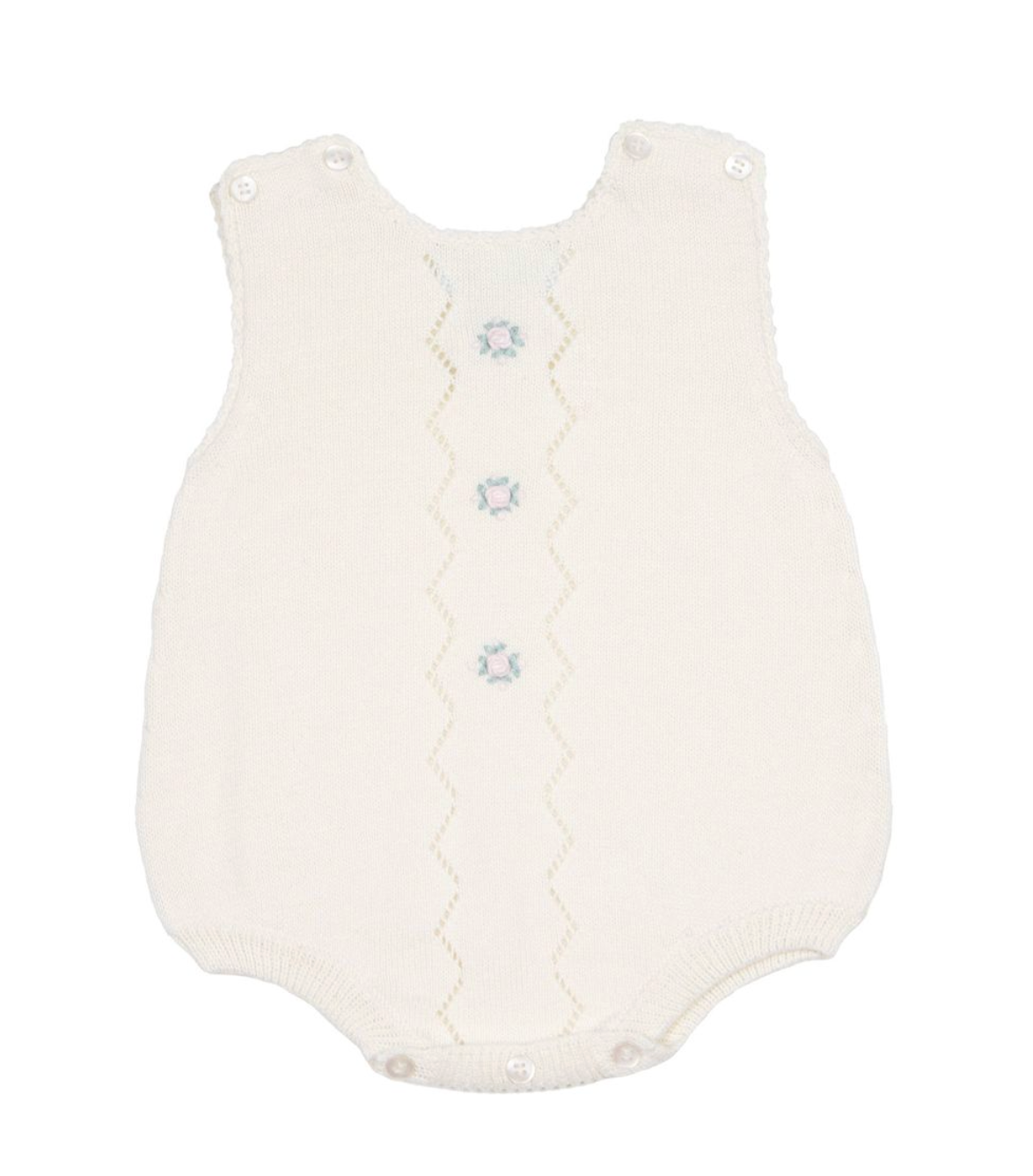 Colette Knit Bubble Romper - Ivory from Anderson Parker