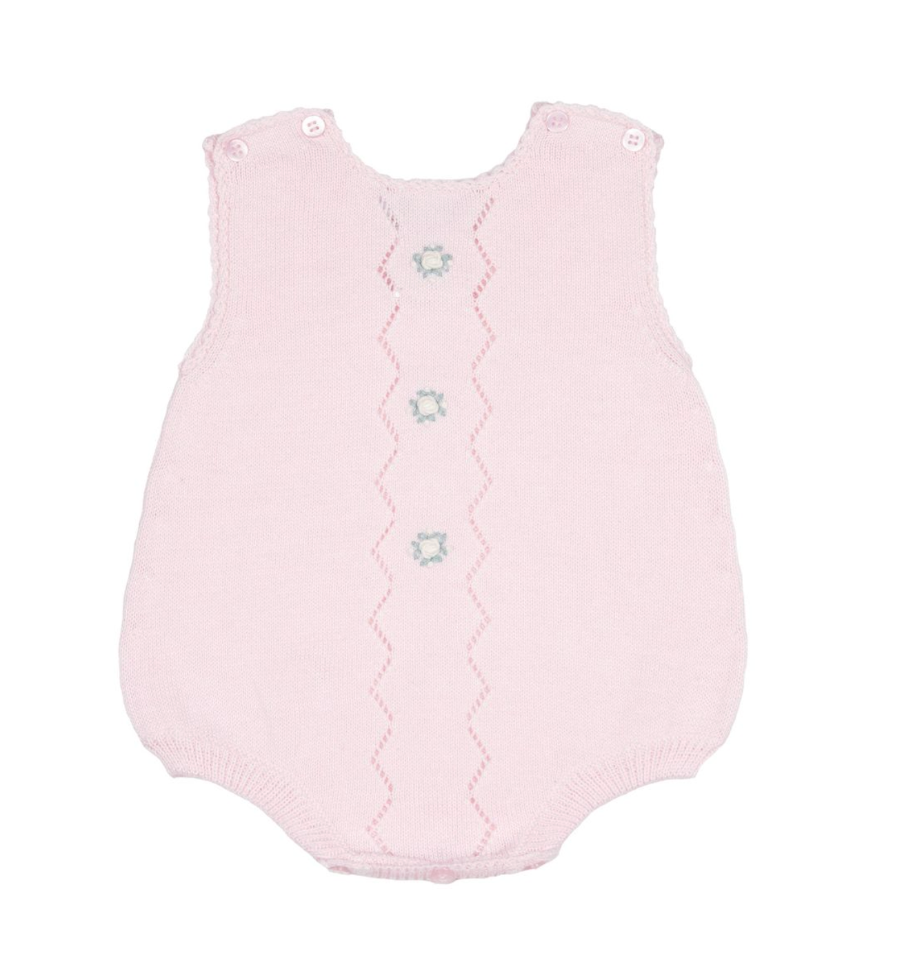 Colette Knit Bubble Romper - Pink from Anderson Parker