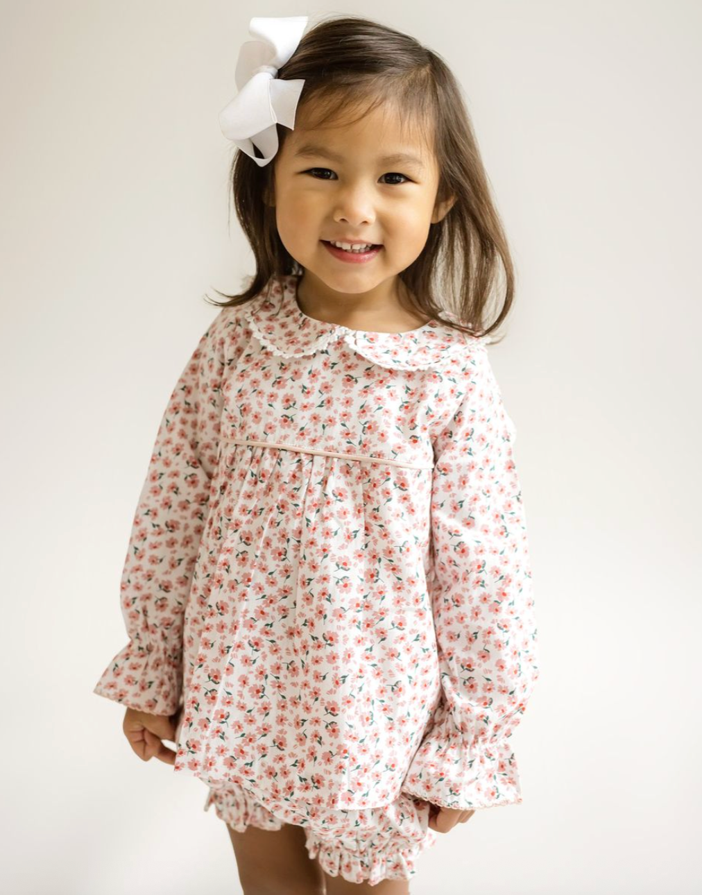 Colette Peter Pan Collar Set - Pink Multi from Anderson Parker