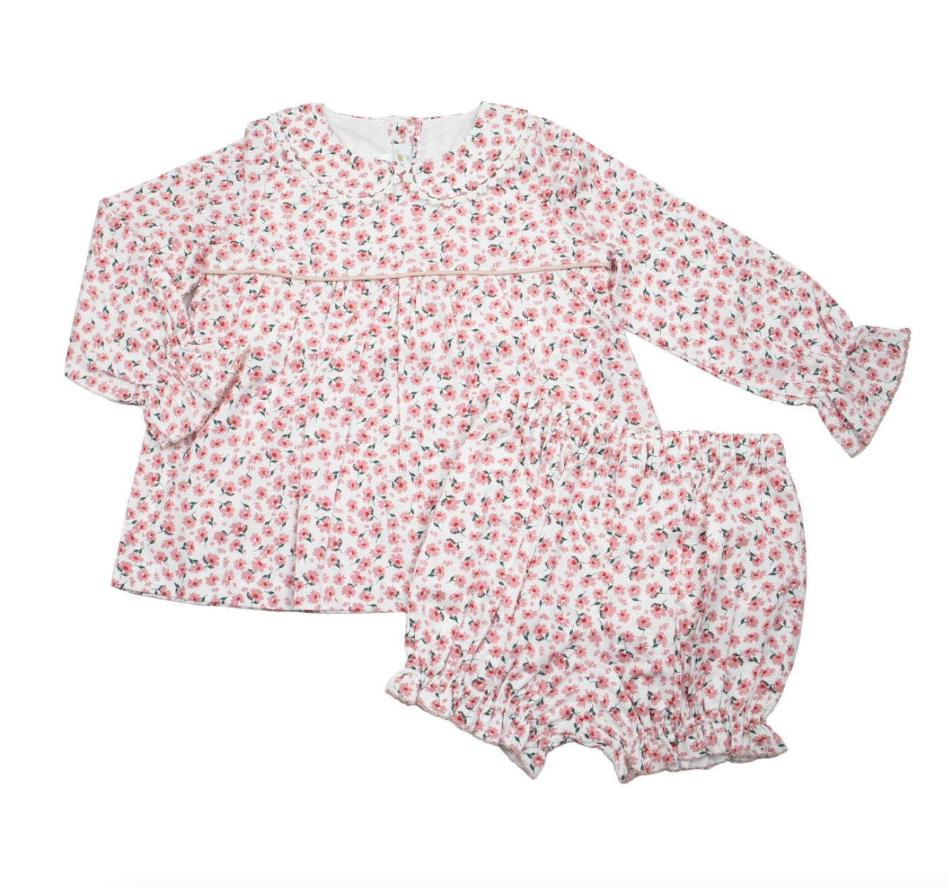 Colette Peter Pan Collar Set - Pink Multi from Anderson Parker