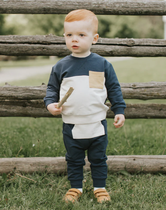 Color Block Blue Outfit Set from Anderson Parker