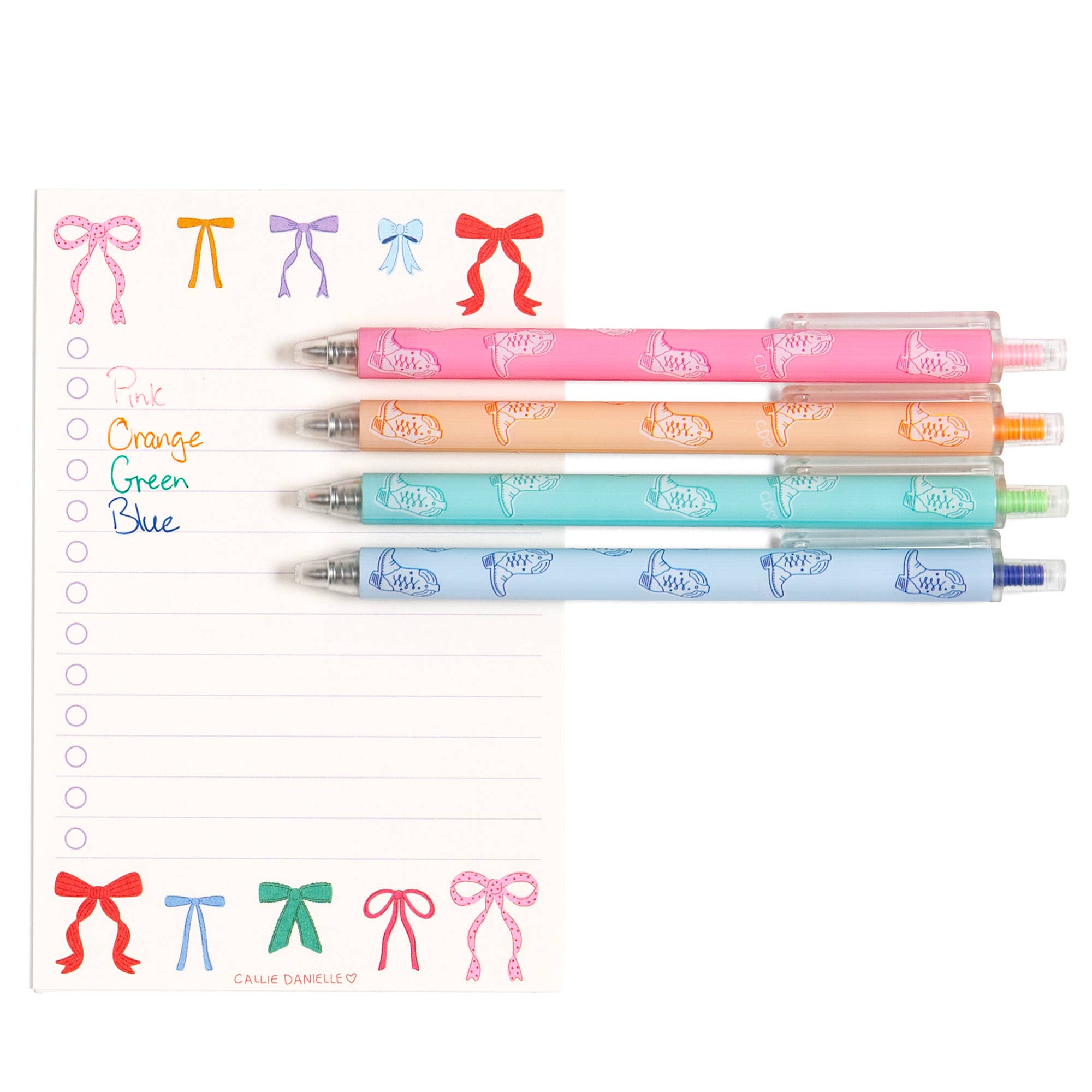 Colorful Western Cowgirl Boots Pen Set from Anderson Parker