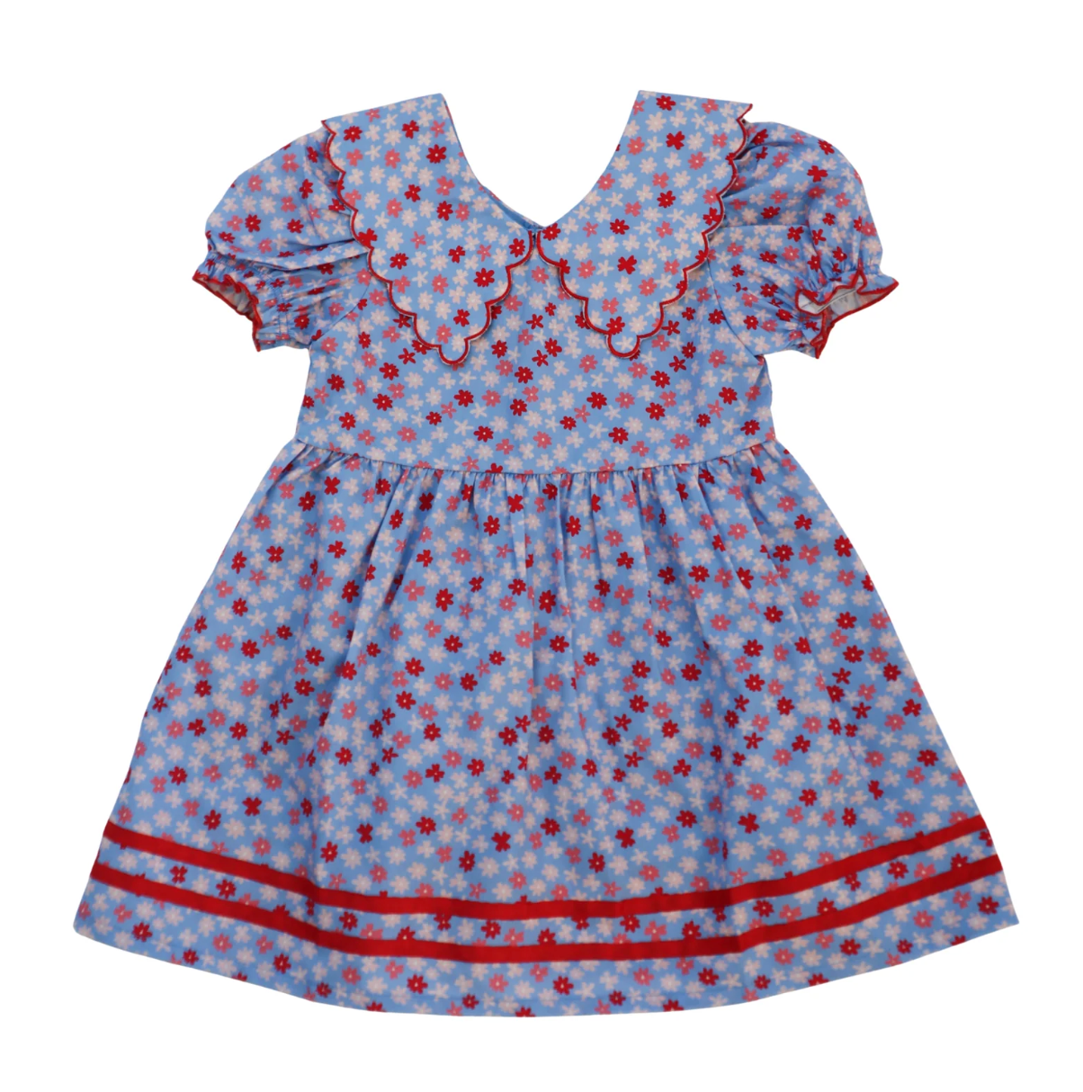 Conley Dress - Blue Ditsy Floral from Anderson Parker