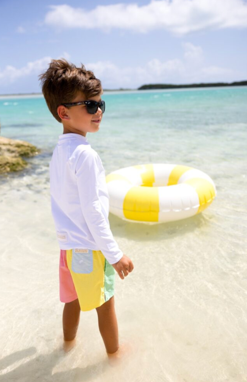 Country Club Colorblock Trunk - Grace Bay Green/Buckhead Blue/Lake Worth Yellow/Hamptons Hot Pink from Anderson Parker