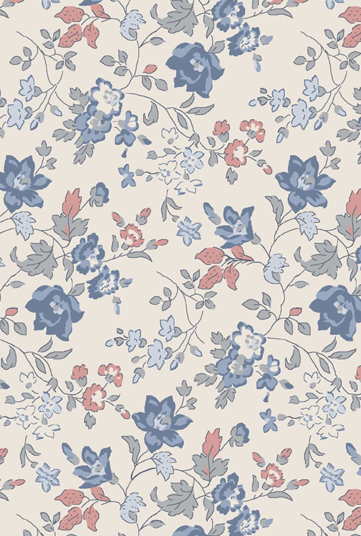 Country Girl Floral - Quilted Jacket W/ Peterpan Collar from Anderson Parker