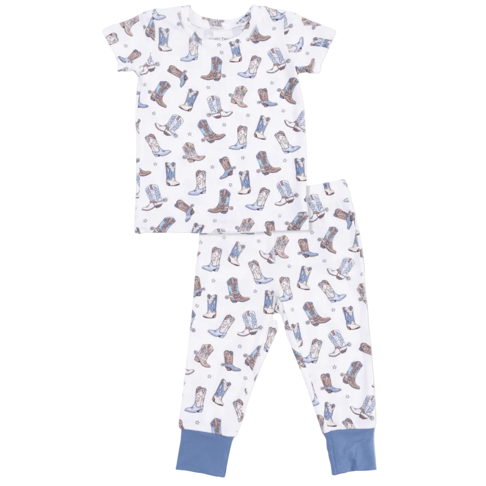 Cowboy Boots - Short Sleeve Loungewear Set from Anderson Parker