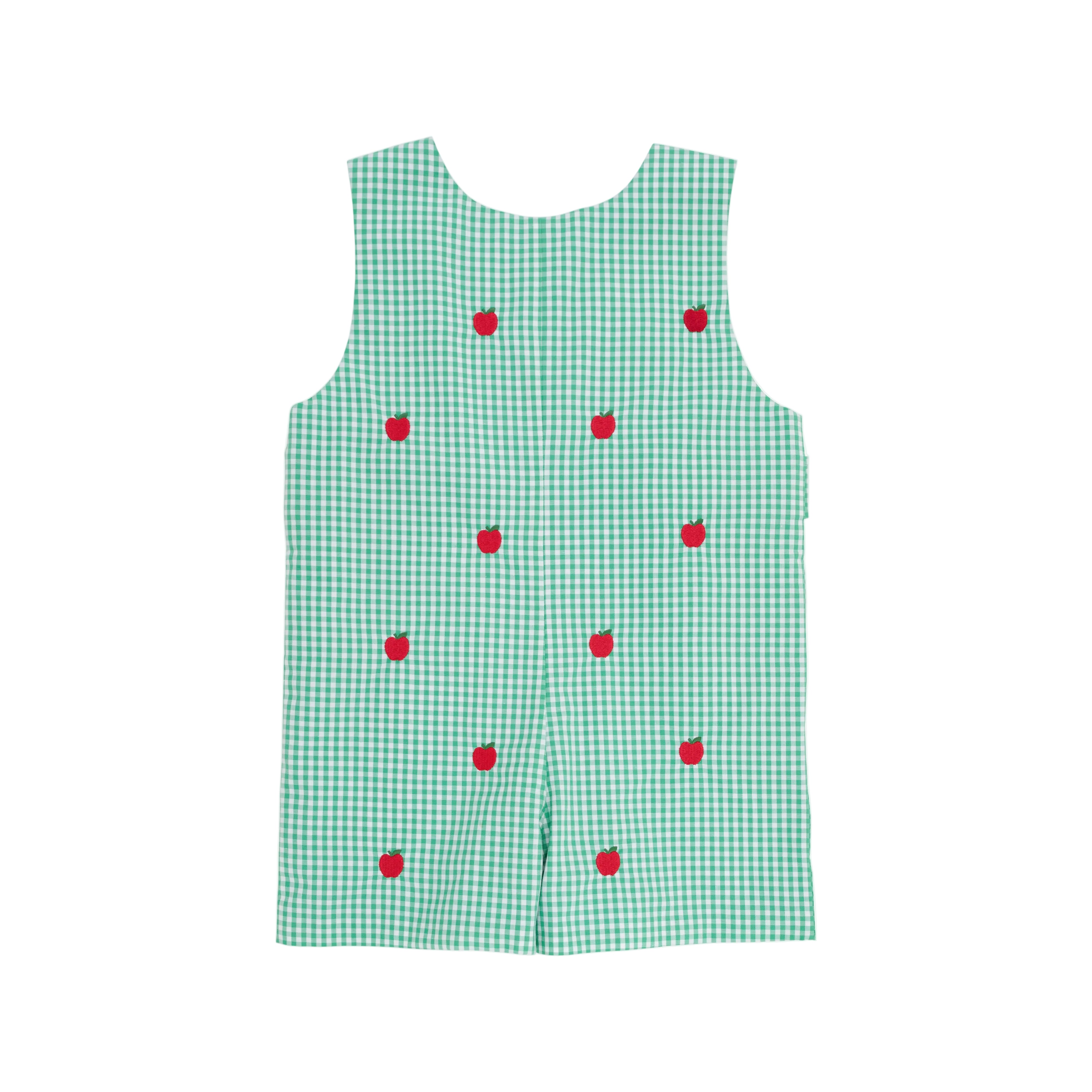 Critter Jack Keene Jon Jon - Broadcloth - Gibson Island Green Mini Gingham/Beale Street Blue/Apples from Anderson Parker