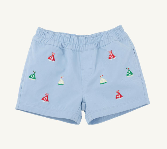 Critter Sheffield Shorts - Beale Street Blue/Sailboats from Anderson Parker