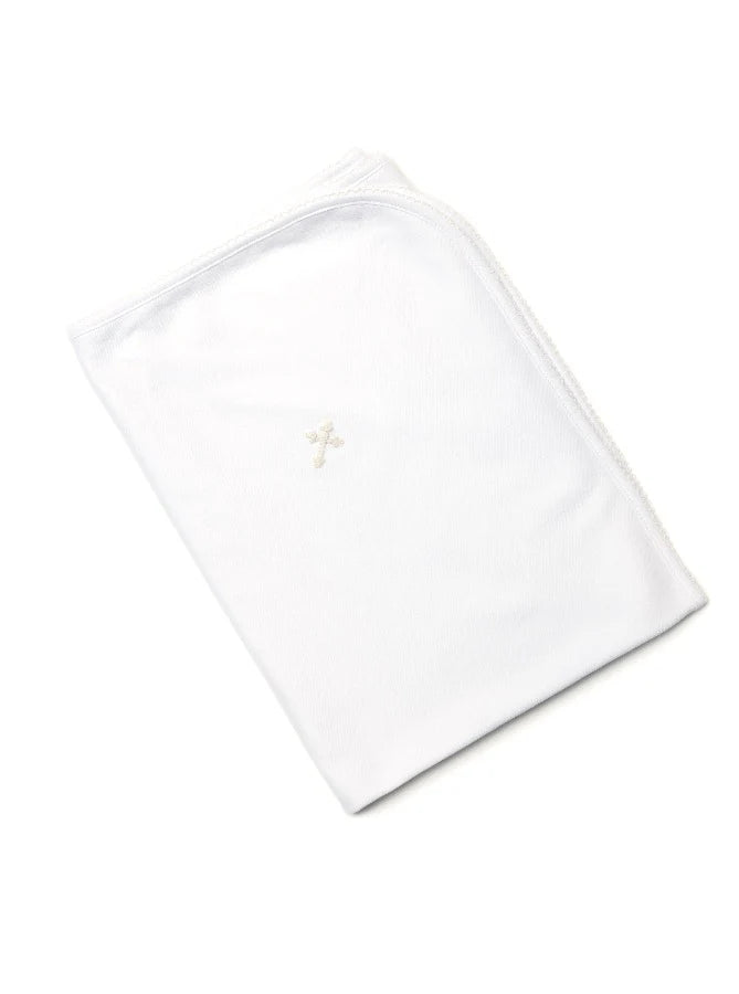 Cross Pima Baby Blanket from Anderson Parker
