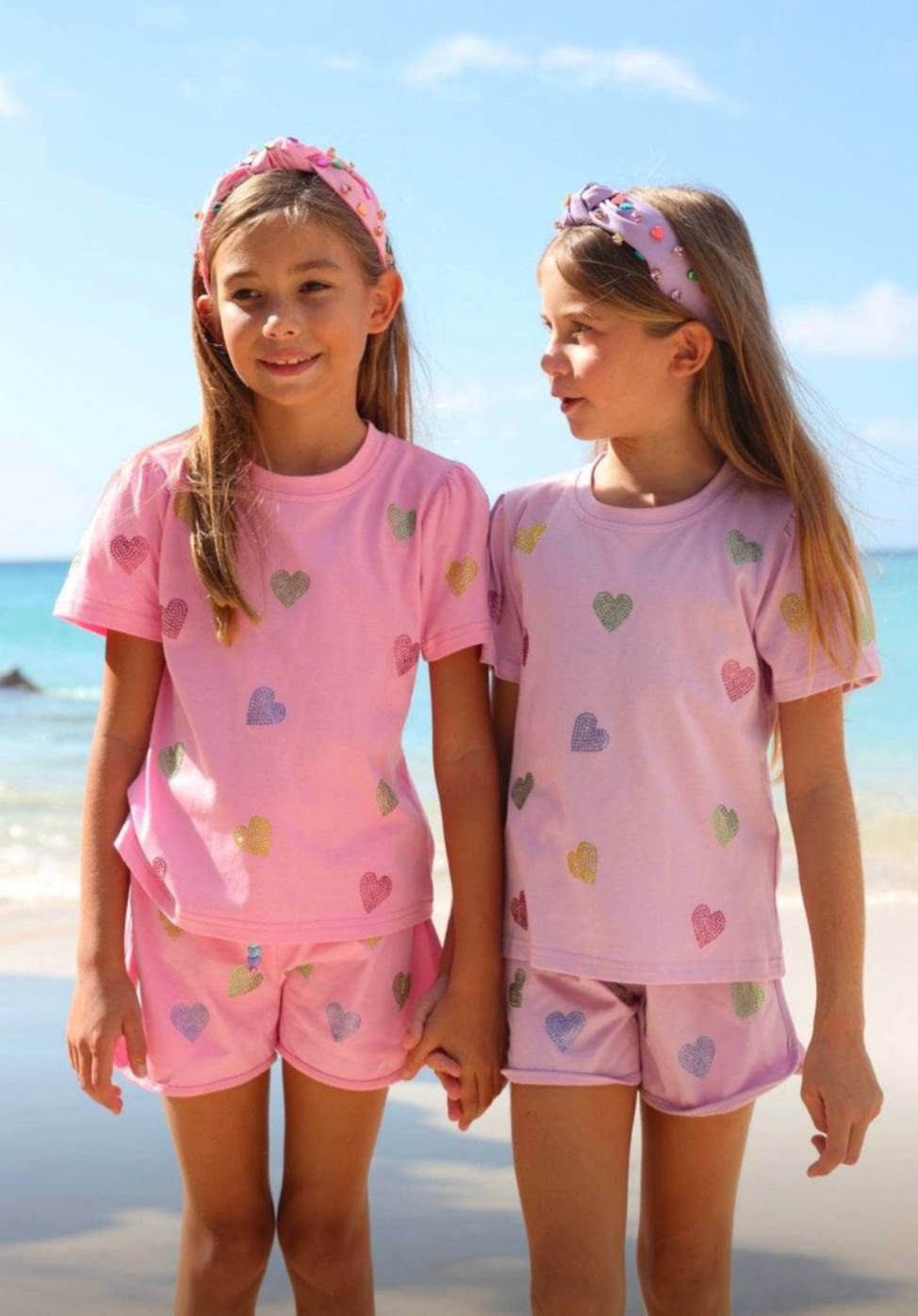 Crystal Hearts Short Set from Anderson Parker