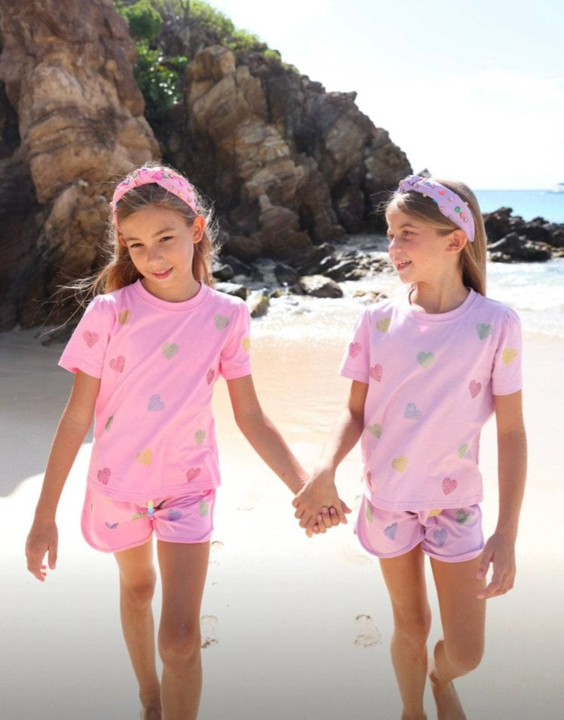 Crystal Hearts Short Set from Anderson Parker