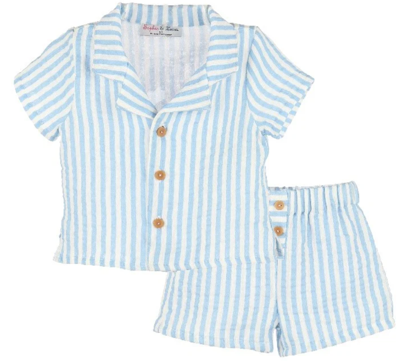 Cuddle Cotton Short Set - Blue from Anderson Parker
