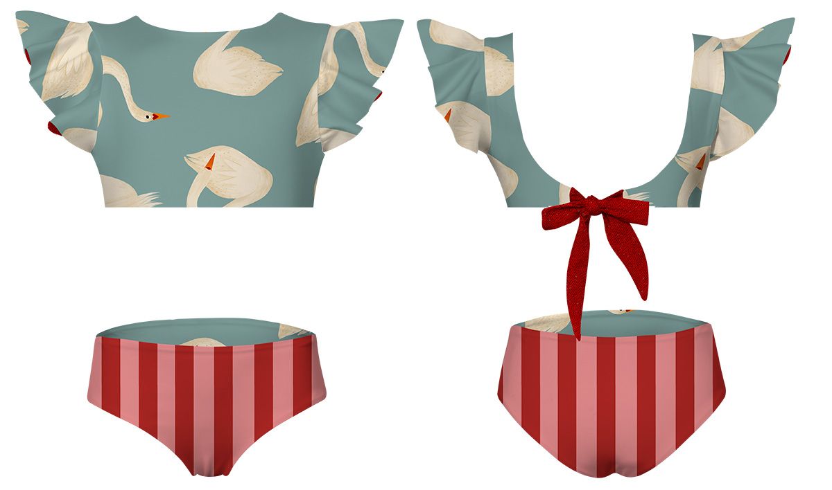 DAYANA BIKINI - SWAN LOVE AZUL from Anderson Parker