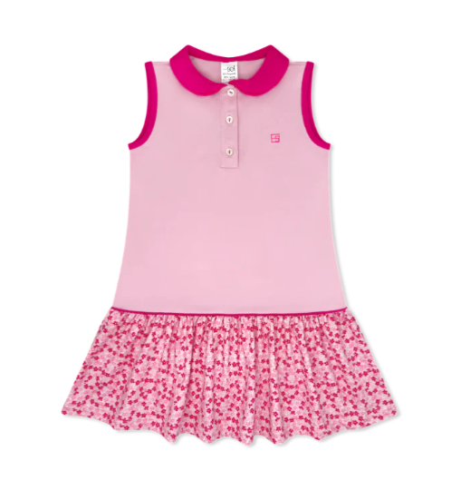 Darla Drop Waist Dress - Pink Petals from Anderson Parker