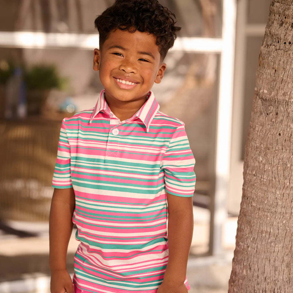 Davis Polo - Palm Springs Stripe from Anderson Parker