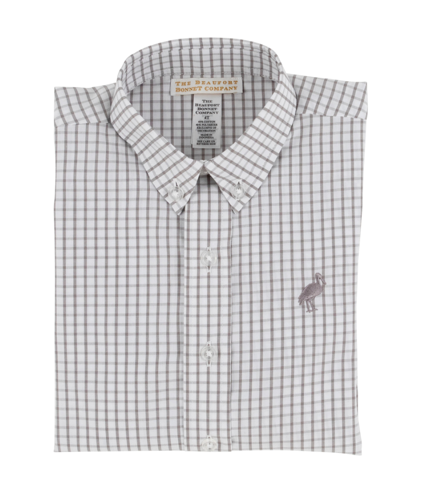 Dean`s List Dress Shirt - Grantley Gray Windowpane/Grantley Gray from Anderson Parker
