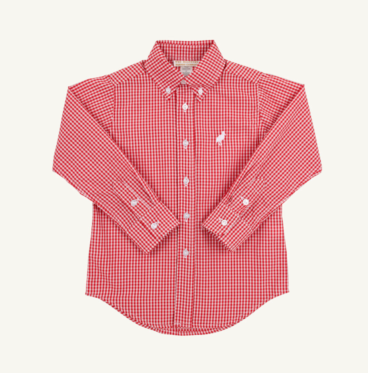 Dean's List Dress Shirt - Richmond Red Mini Gingham/Worth Ave White from Anderson Parker