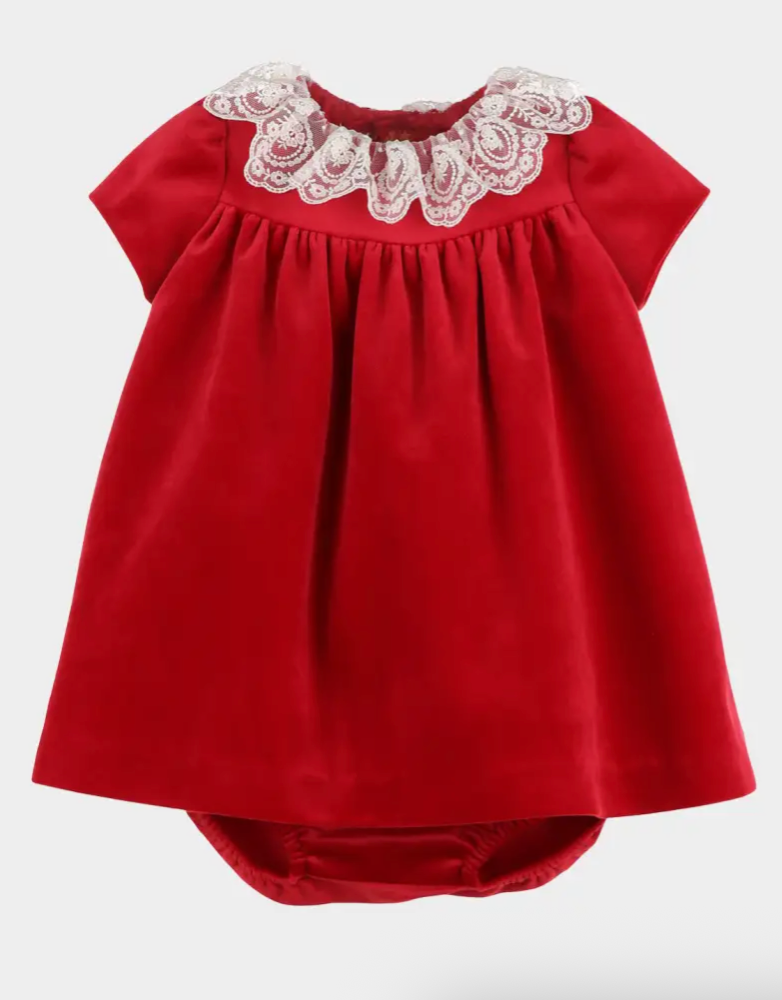 Deluxe Velvet Float Dress - Red from Anderson Parker