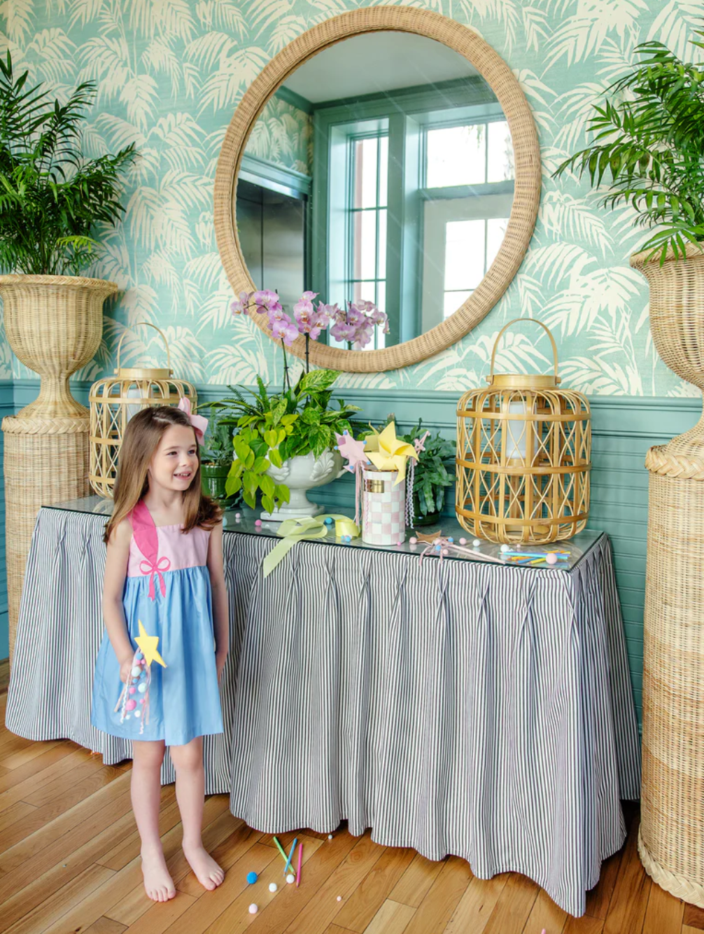 Demi Dress - Sarasota Sky with Sandpearl Pink from Anderson Parker