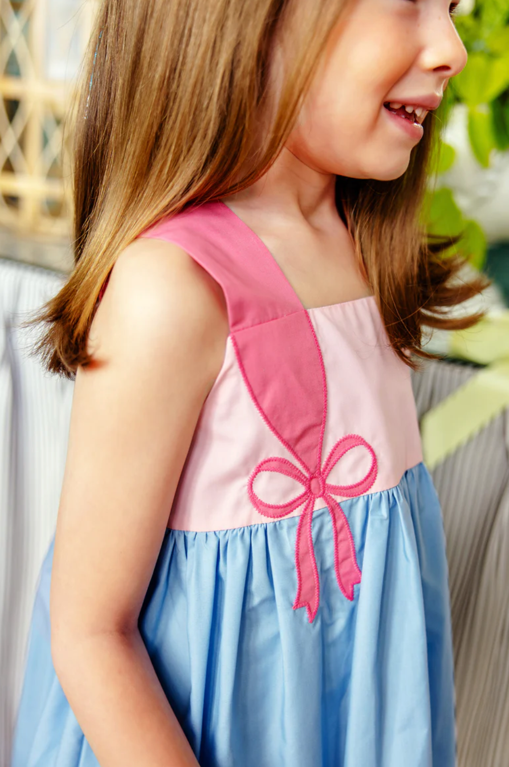 Demi Dress - Sarasota Sky with Sandpearl Pink from Anderson Parker