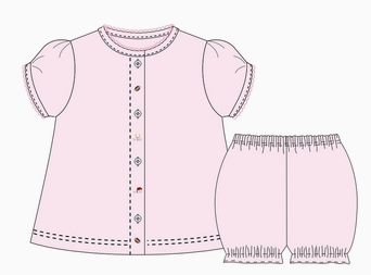 Diaper Set - Football - Pink from Anderson Parker