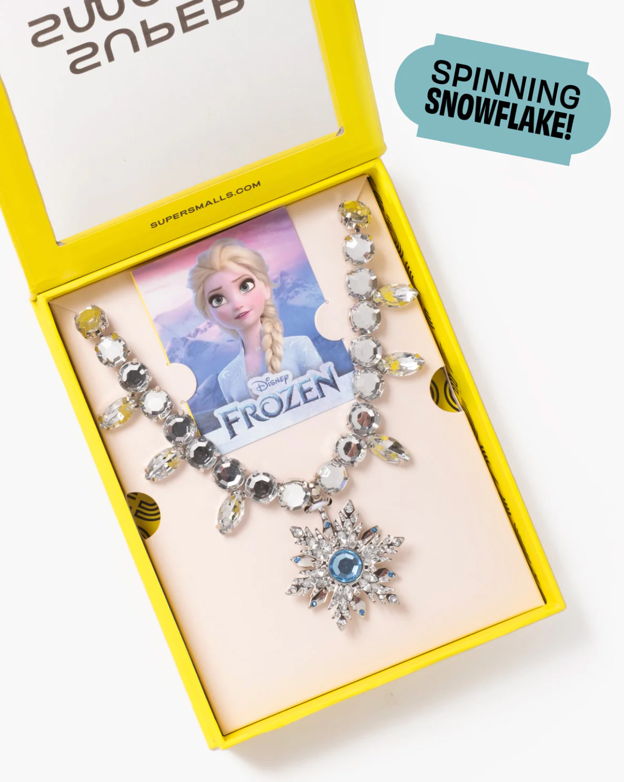 Disney Frozen Elsa Spinning Snowflake Necklace from Anderson Parker