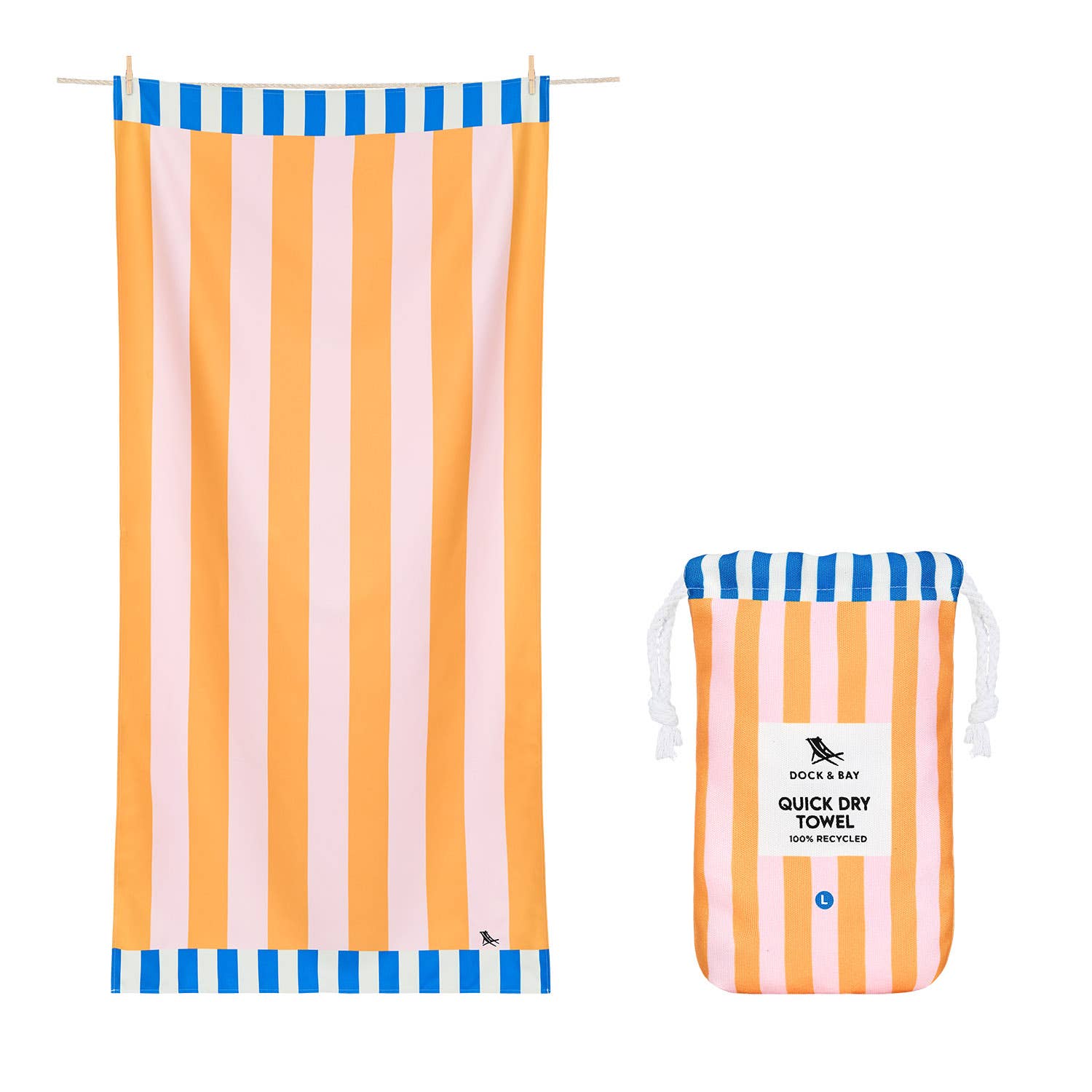 Dock & Bay Quick Dry Towel - Mellow Yellow from Anderson Parker