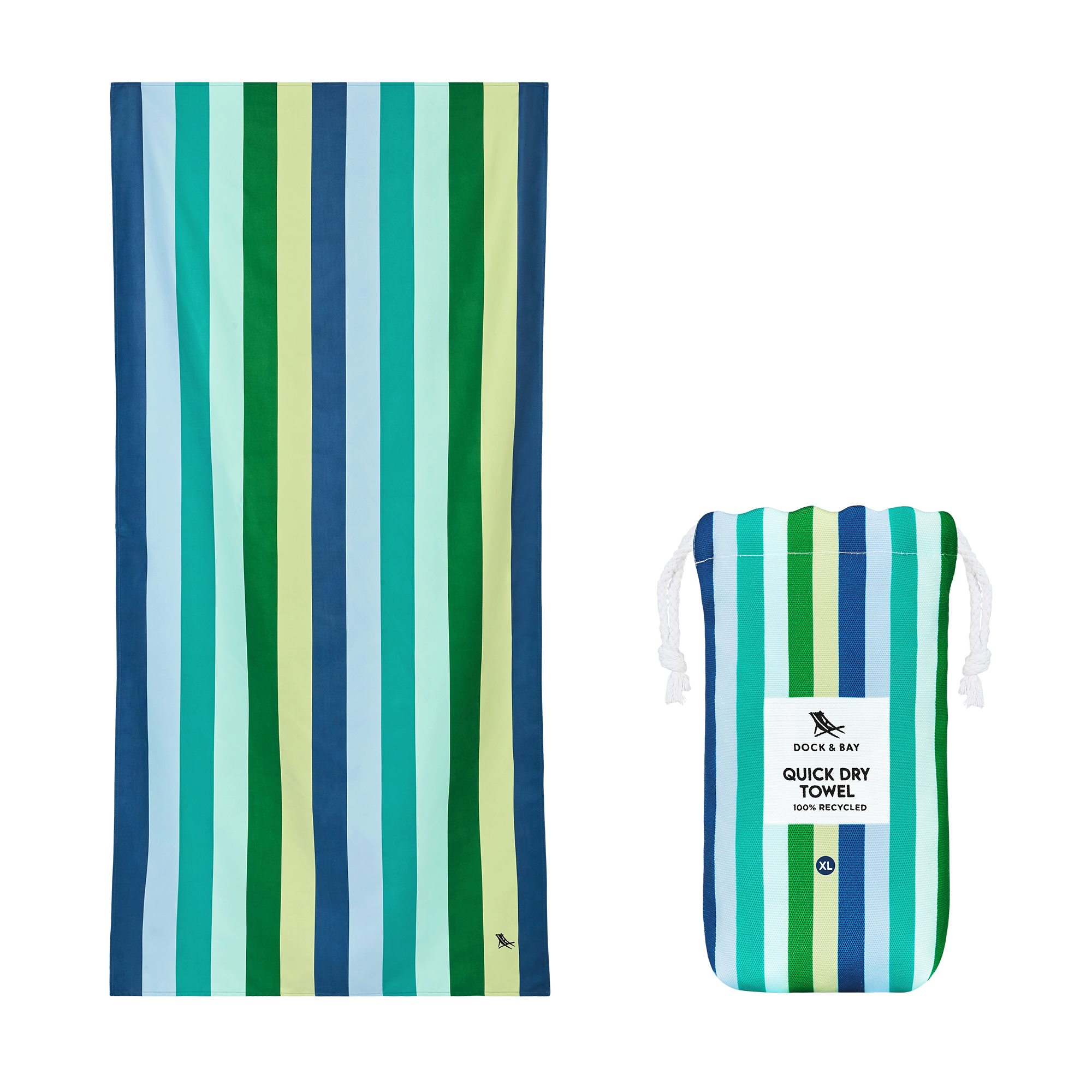 Dock & Bay Quick Dry Towels - Summer - Cool Lagoon from Anderson Parker