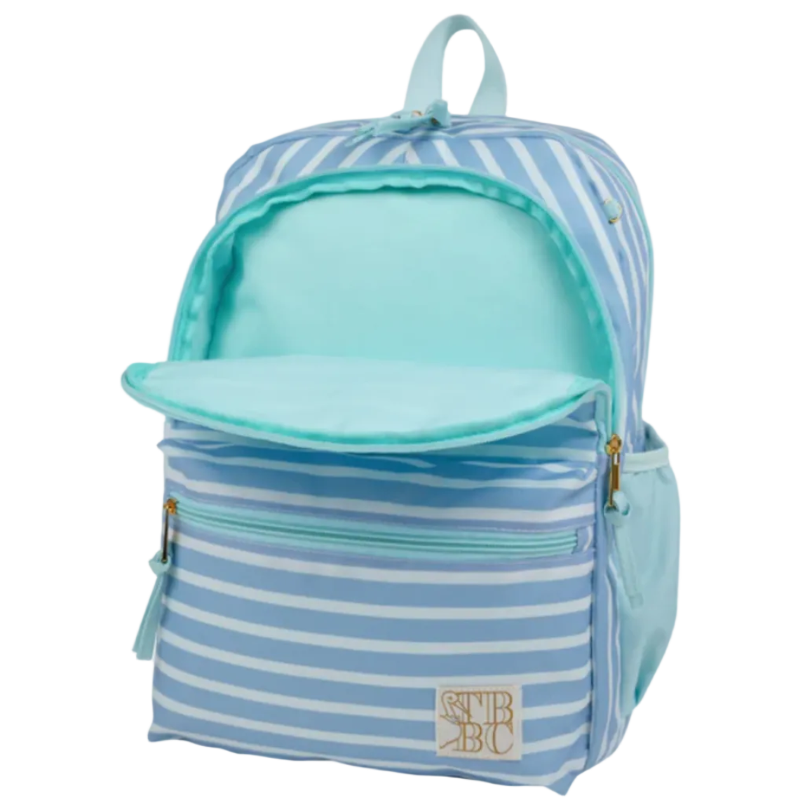 Don't Forget Your Backpack Backpack - Sarasota Sky Stripe with Sea Island Seafoam from Anderson Parker