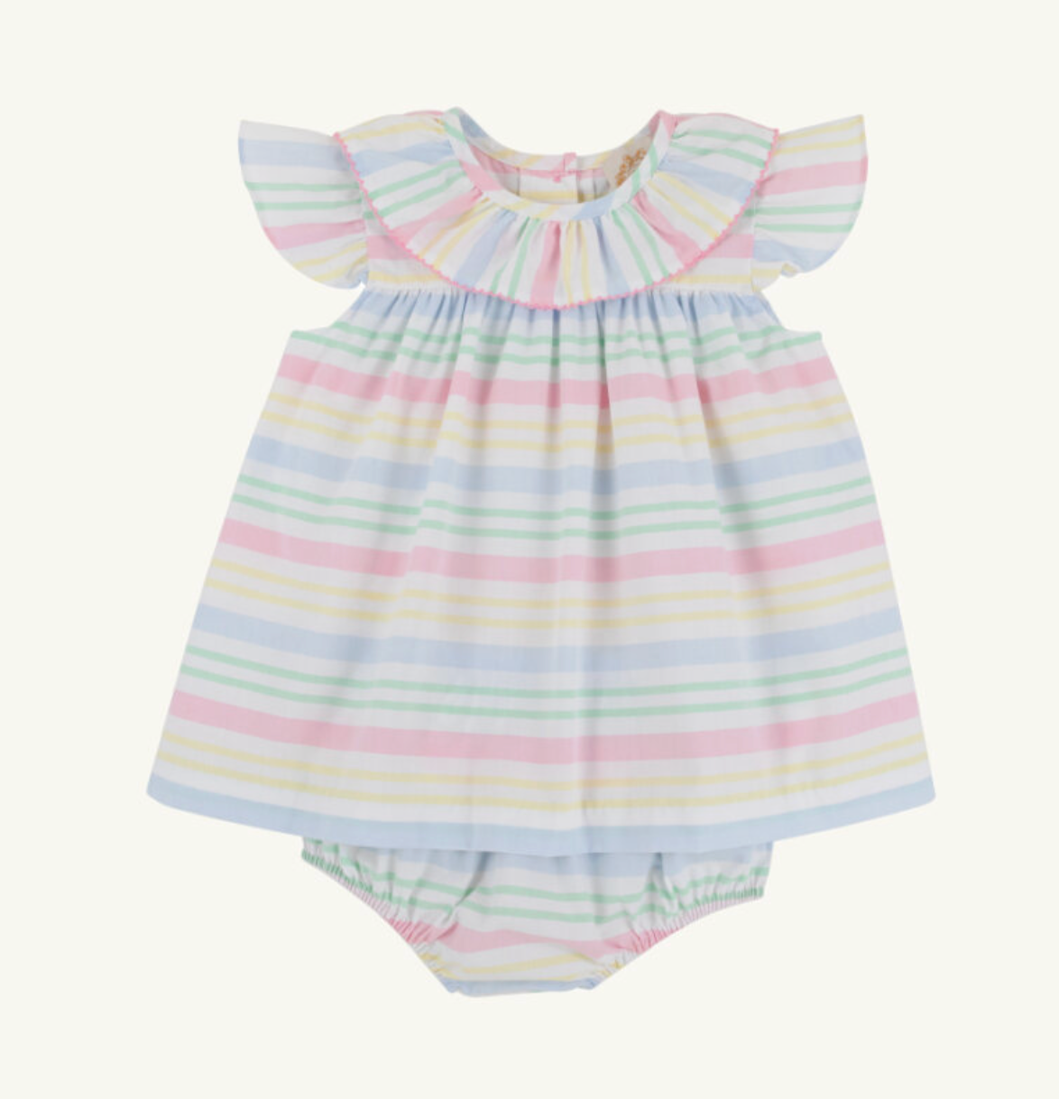 Dorothy Day Dress - Broadcloth - San Antonio Stripe/Hamptons Hot Pink from Anderson Parker