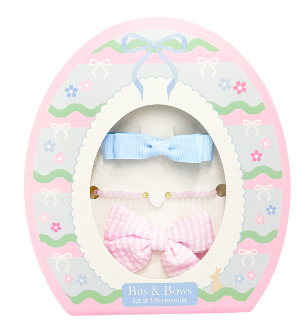 Easter Egg Bows & Bracelet Set - Pink from Anderson Parker