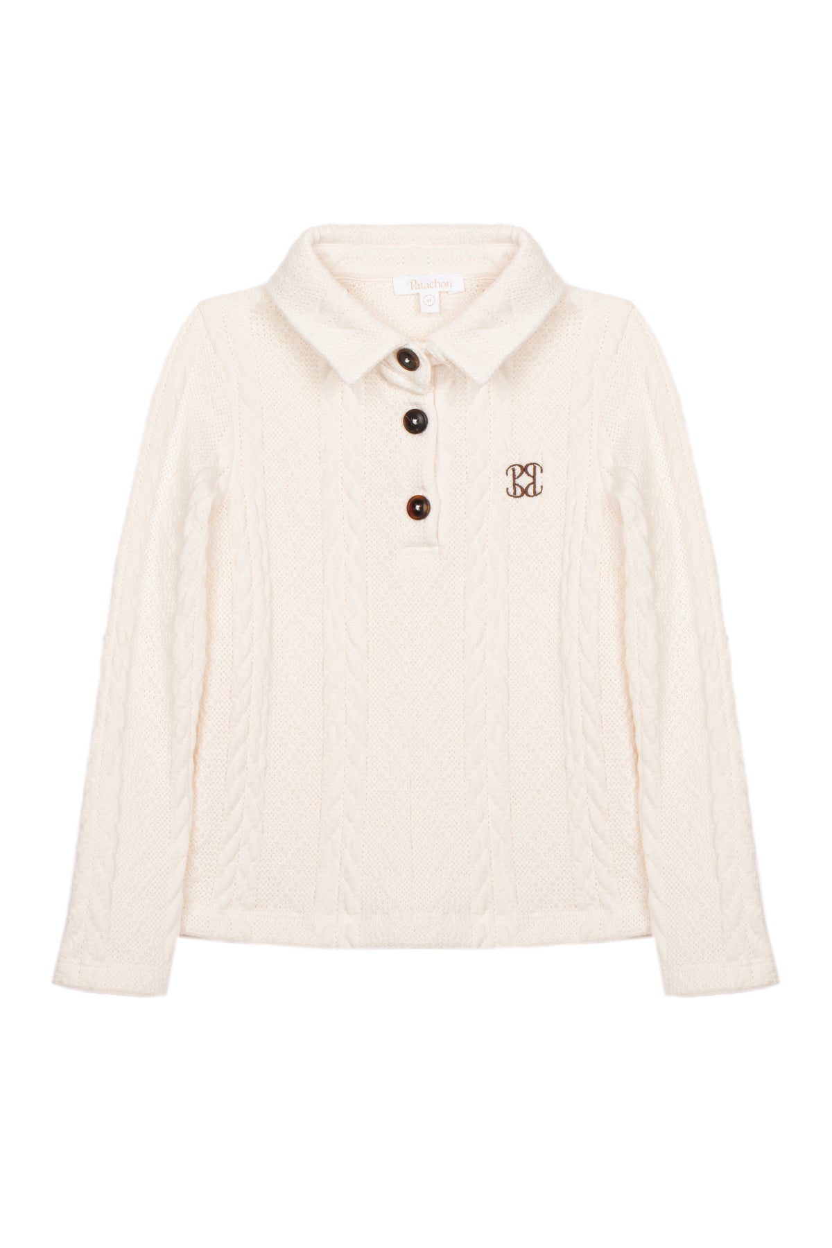 Ecru Braided Polo from Anderson Parker
