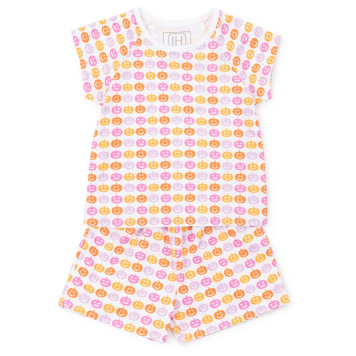 Emery Girls' Short Set - Preppy Pumpkins Bright from Anderson Parker