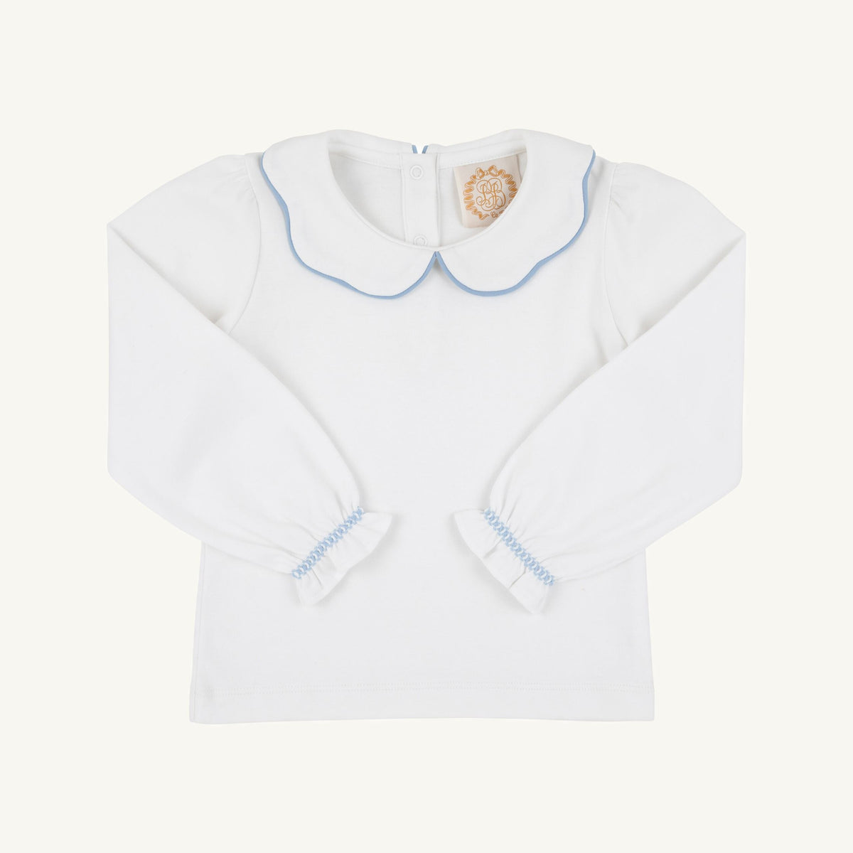 Emma's Top - Knit - Worth Ave White/Barrington Blue from Anderson Parker
