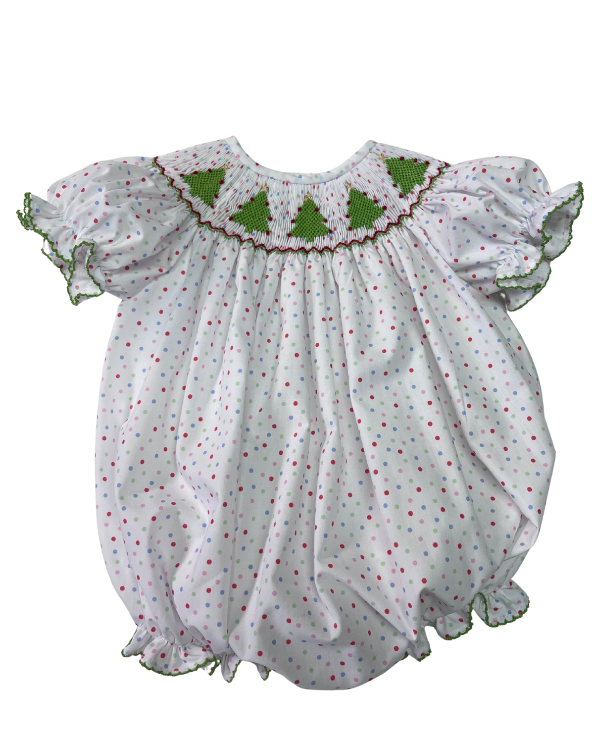 Emmie Christmas Smocked Bubble from Anderson Parker