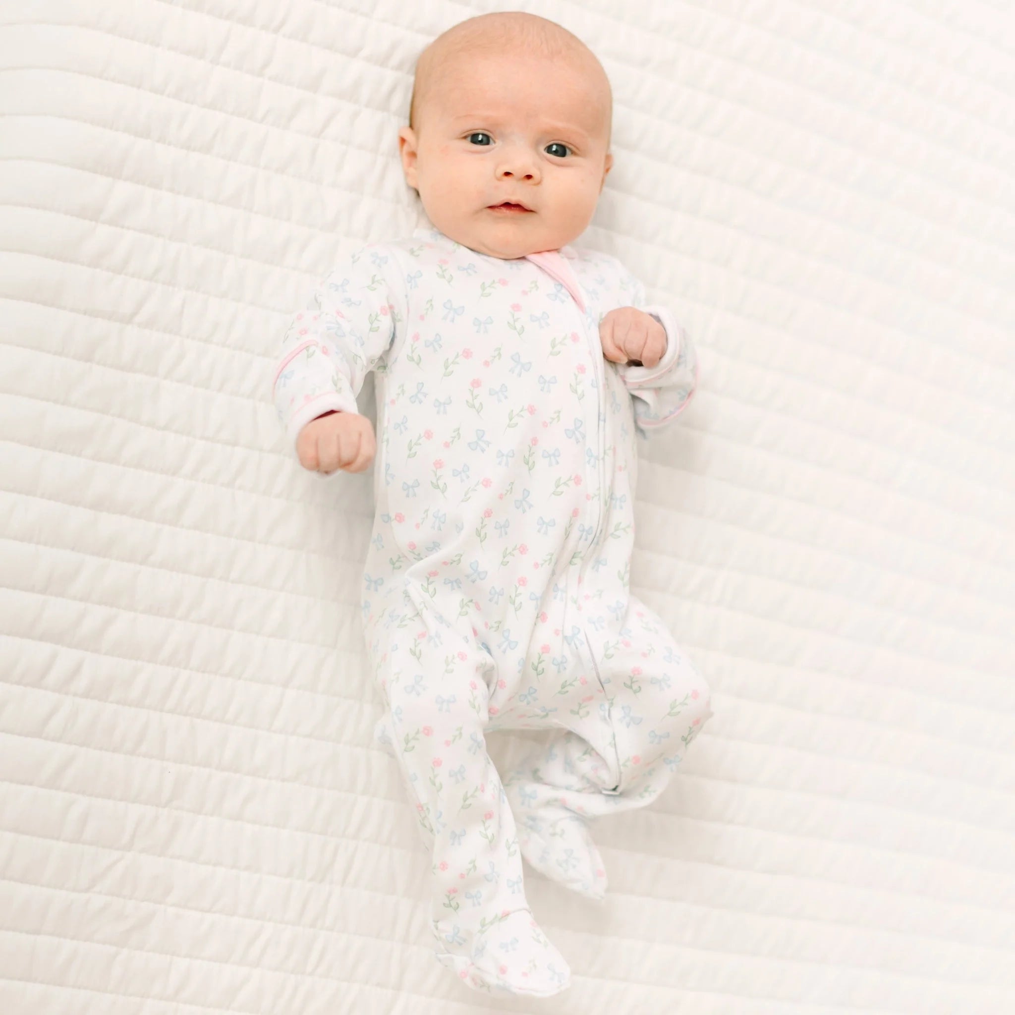 Evelyn's Classics Print Zip Footie from Anderson Parker