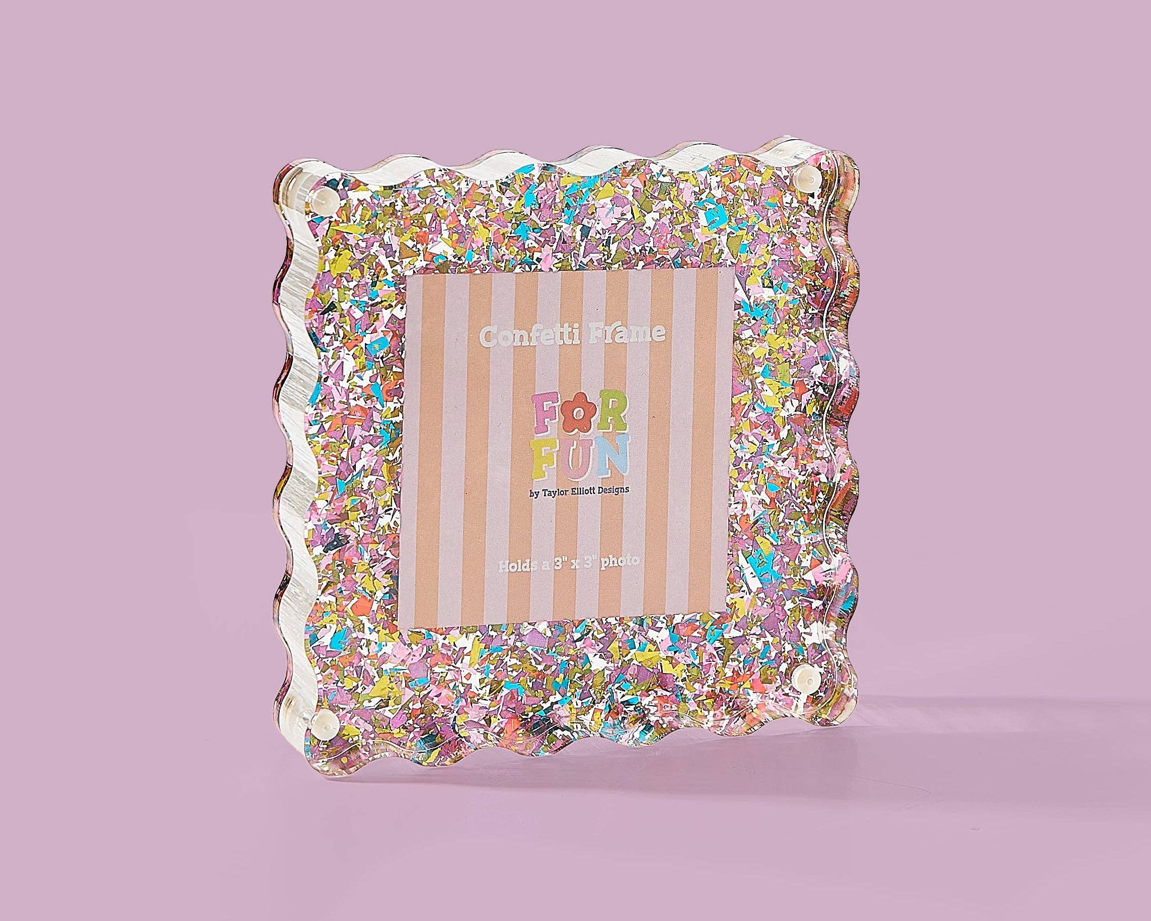 FOR FUN - Acrylic Picture Frame - Small - Happy Confetti from Anderson Parker