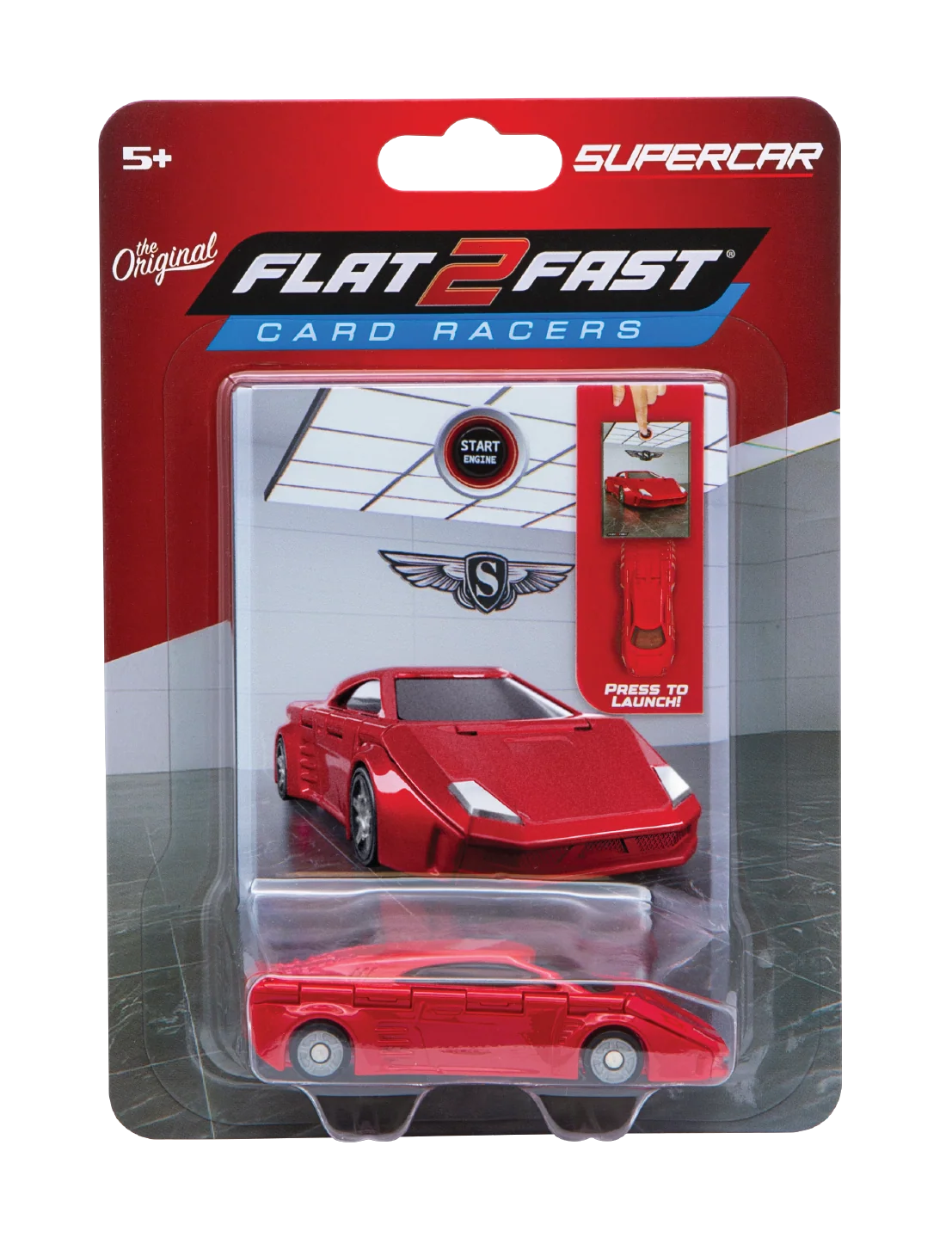 Flat 2 Fast Supercar Card Racers - Rocket Red from Anderson Parker