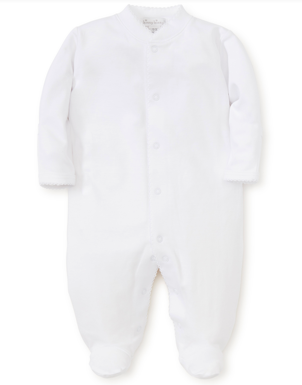 Footie - White w/ White Trim from Anderson Parker